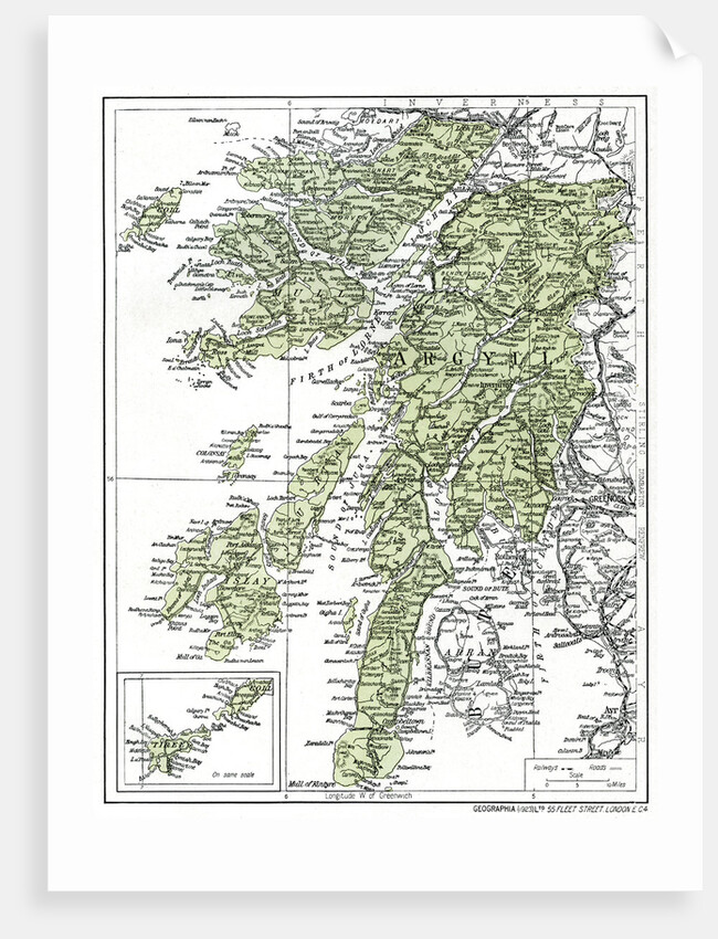 Map of Argyllshire by Anonymous