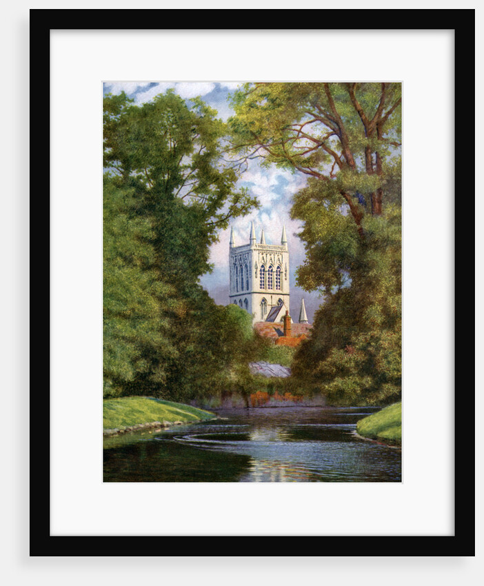 'St John's College Chapel', Cambridge by FC Varley