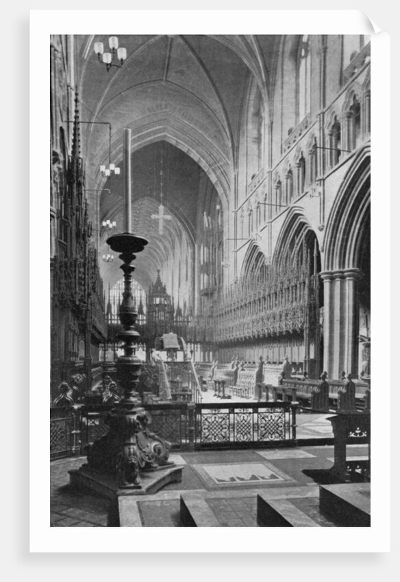 The choir, Chester Cathedral, Cheshire by Anonymous