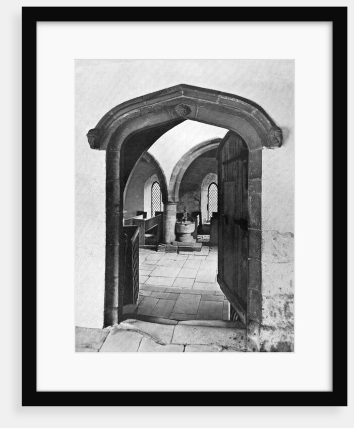 Entrance to the chapel, Haddon Hall, Derbyshire by Anonymous