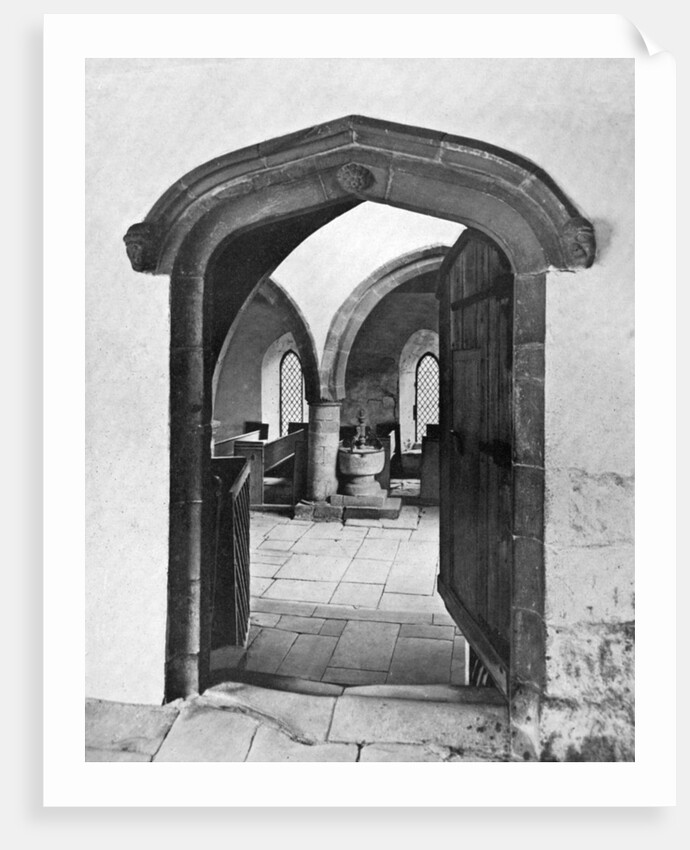 Entrance to the chapel, Haddon Hall, Derbyshire by Anonymous