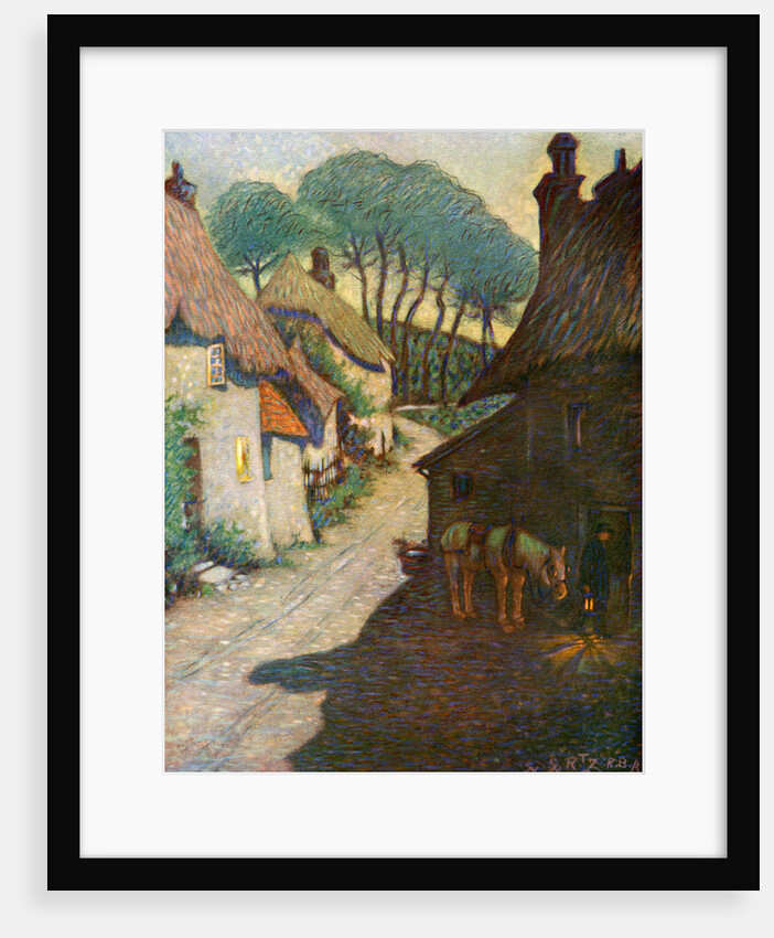 Thurlestone Village, South Devon by Edward Frederick Ertz