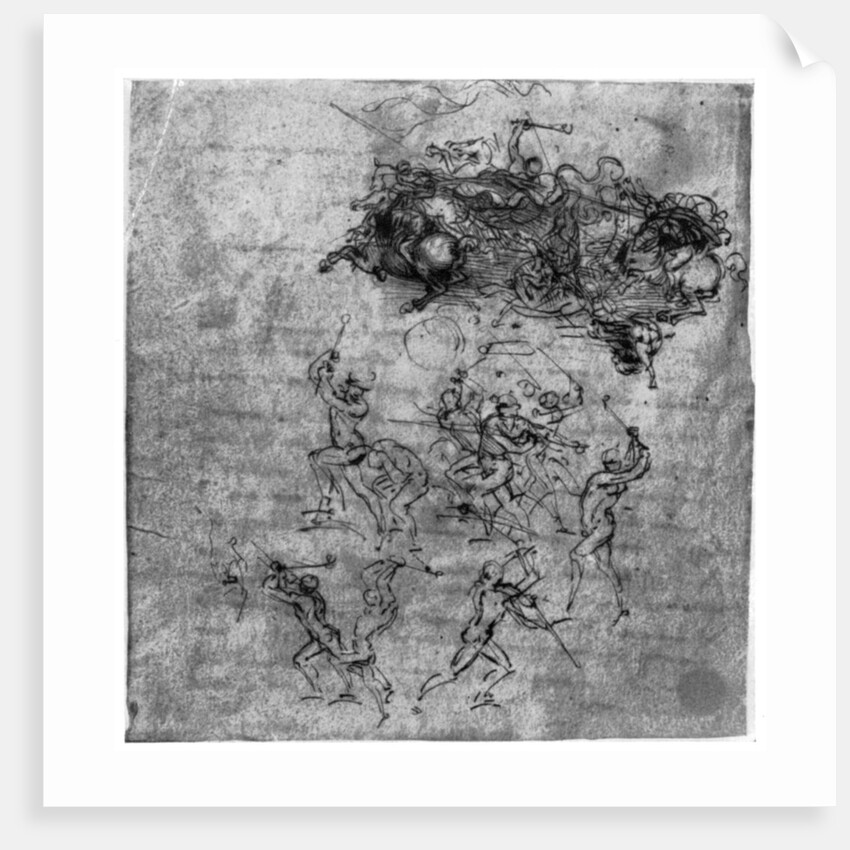 Study for 'The Battle of Anghiari' by Leonardo Da Vinci