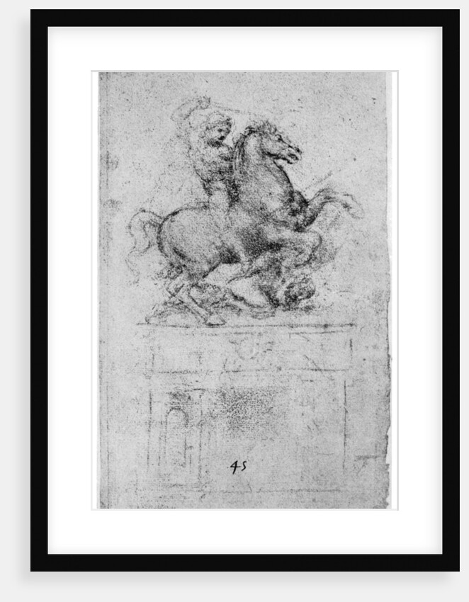 Study for the 'Trivulzio Monument' by Leonardo Da Vinci