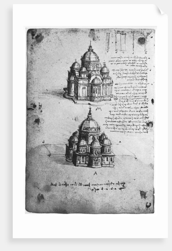 Designs for a central church by Leonardo Da Vinci
