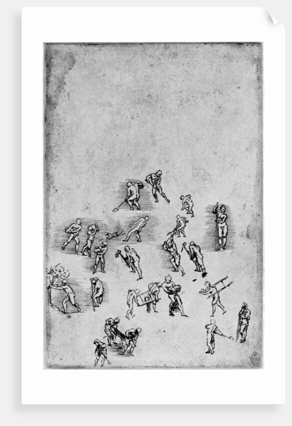 Studies in movement by Leonardo Da Vinci