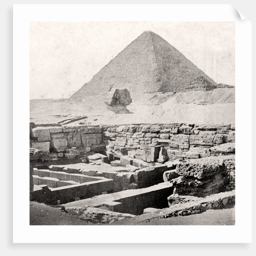 The Sphinx and the Great Pyramid, Egypt by Anonymous