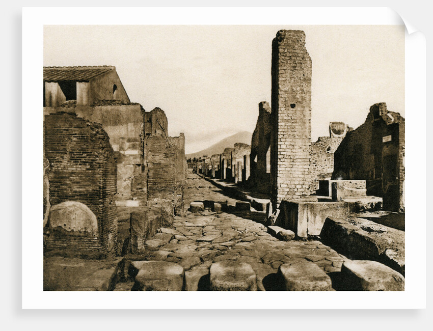 Strada Stabiana, Pompeii, Italy by Anonymous