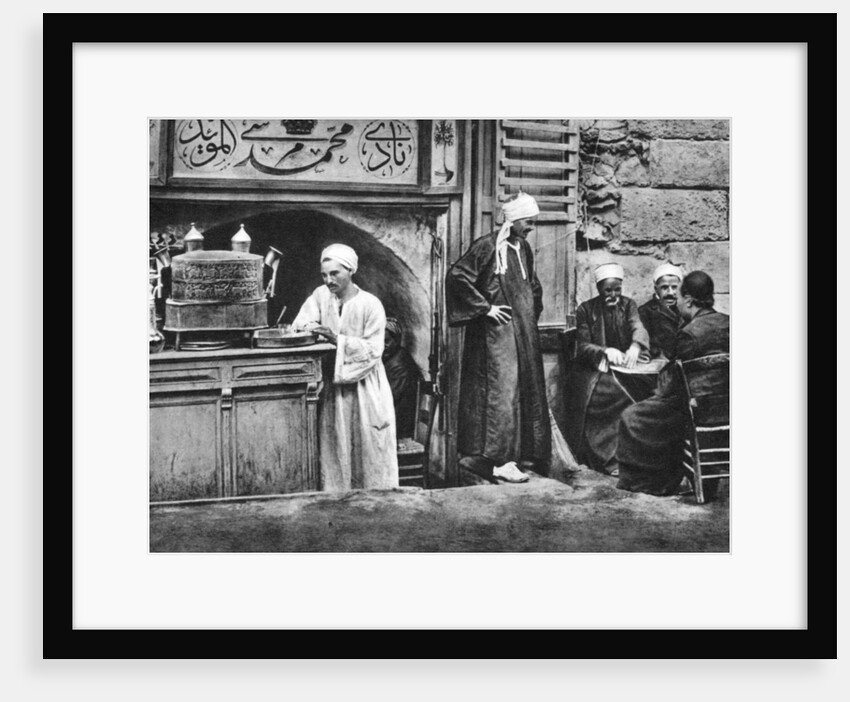 An Arabian coffee house, Cairo, Egypt by Anonymous