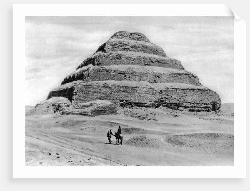 A step pyramid outside Cairo, Egypt by Anonymous