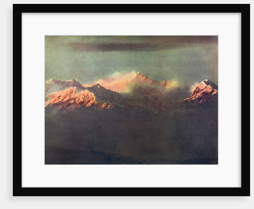 Last Rays of Light on Kinchenjunga by Anonymous