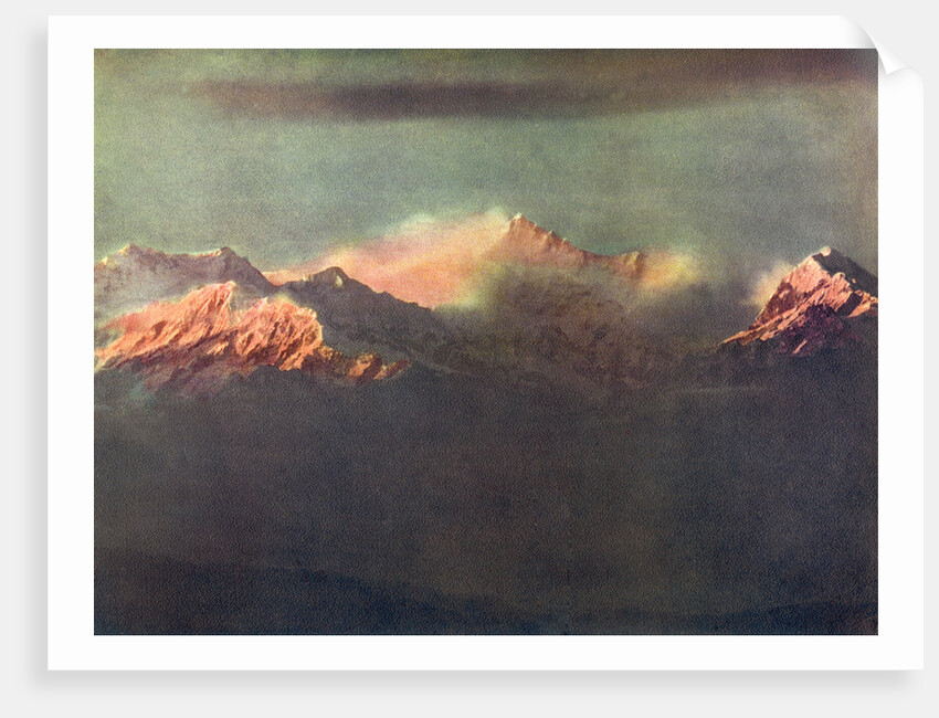 Last Rays of Light on Kinchenjunga by Anonymous