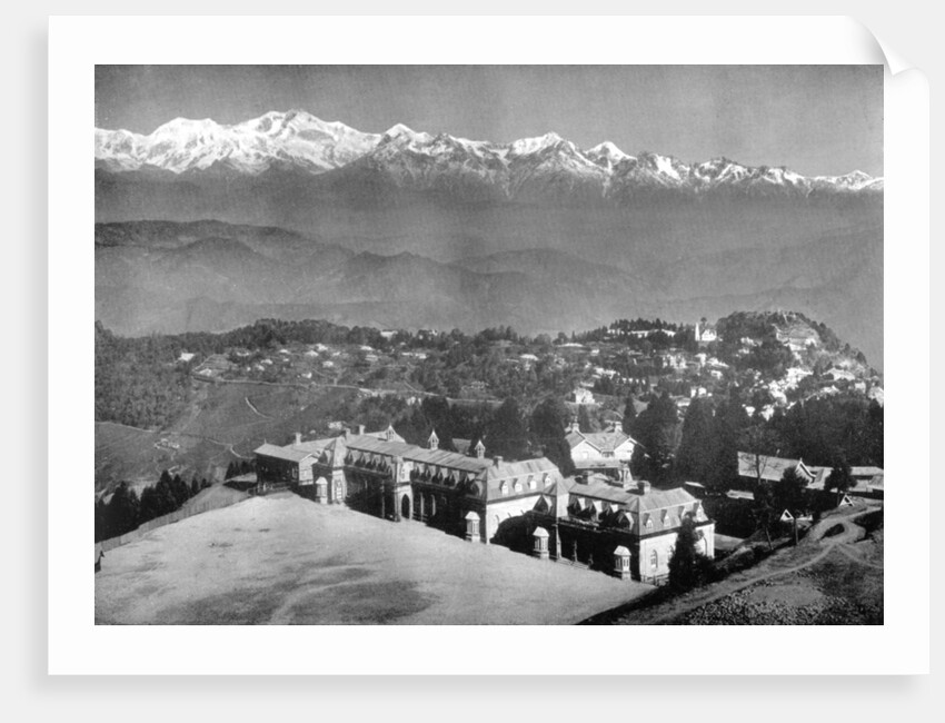 The Snow Range and Darjeeling from above St Paul's School, West Bengal, India by Anonymous