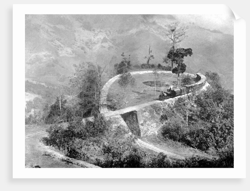 A single loop in the Darjeeling Himalayan Railway, India by Anonymous
