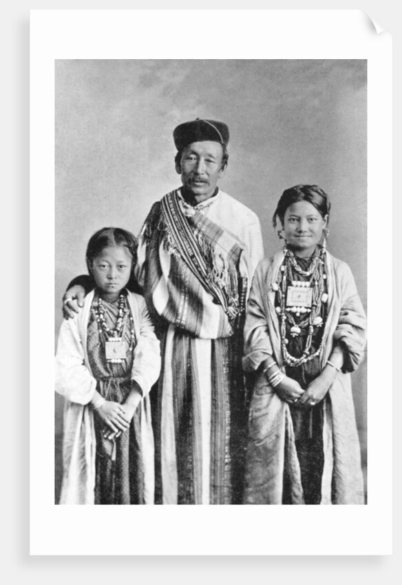 A portrait of Lepchas, West Bengal, India by Anonymous