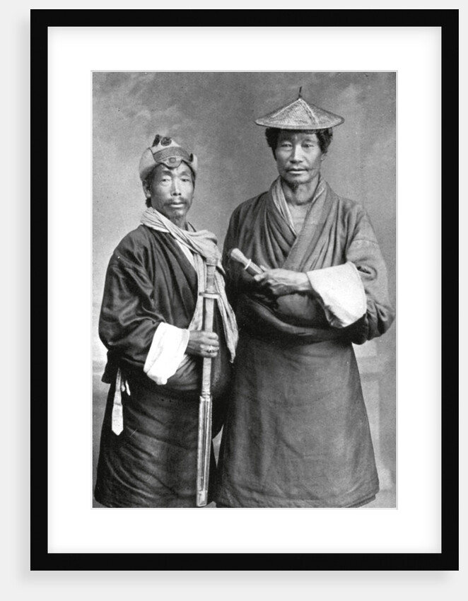 Two Sikkimese men by Anonymous