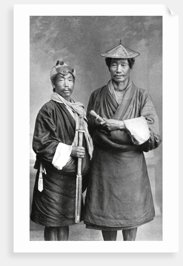 Two Sikkimese men by Anonymous