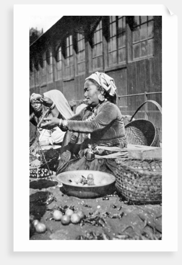 A bazaar in Darjeeling, West Bengal, India by Anonymous