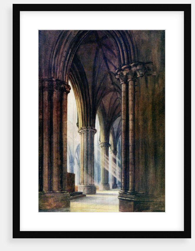 Interior of Lincoln Cathedral by FP Dickinson