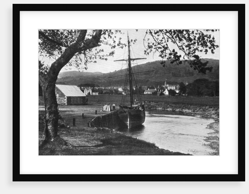 The harbour, Gatehouse of Fleet, Dumfries and Galloway, Scotland by Valentine & Sons