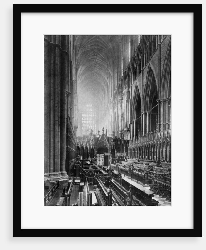 Interior of Westminster Abbey, London by WF Mansell