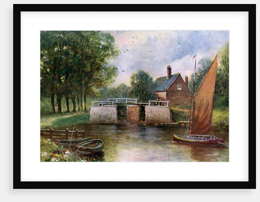 Coltishall Lock, Norfolk by John Harrap and Son