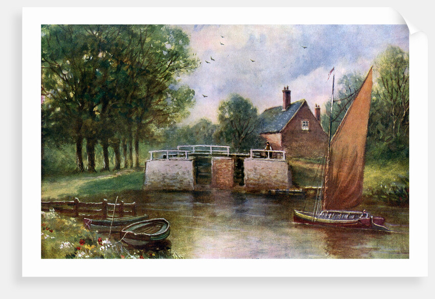 Coltishall Lock, Norfolk by John Harrap and Son