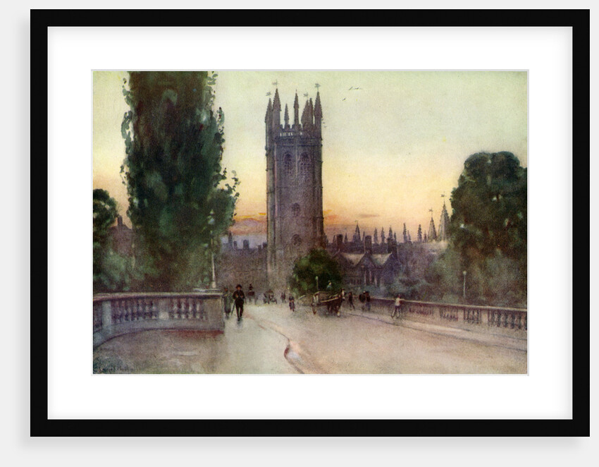 Magdalen bell tower, Oxford, Oxfordshire by George F Nicholls