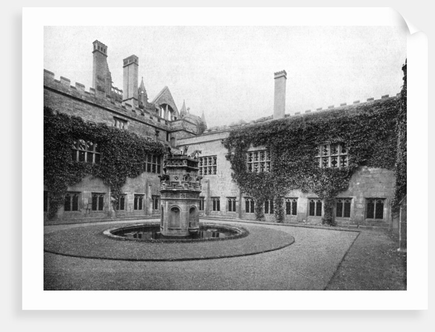 The cloisters, Newstead Abbey, Nottinghamshire by Valentine & Sons