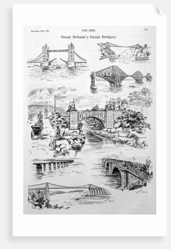 'Great Britain's Great Bridges', advert for Owbridge Lung Tonic by Anonymous