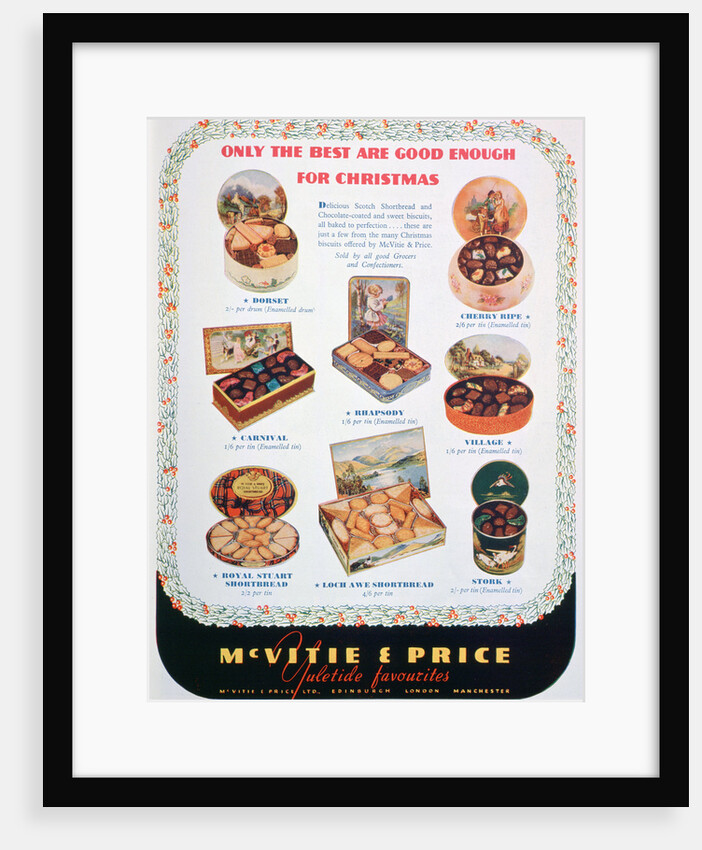 Advert for McVitie and Price biscuits by Anonymous