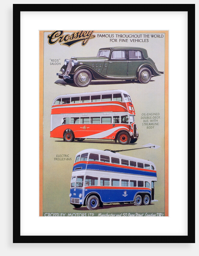 Crossley Motors advert by Anonymous