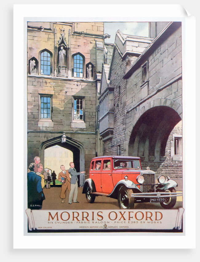 Advert for the Morris Oxford motor car by Anonymous