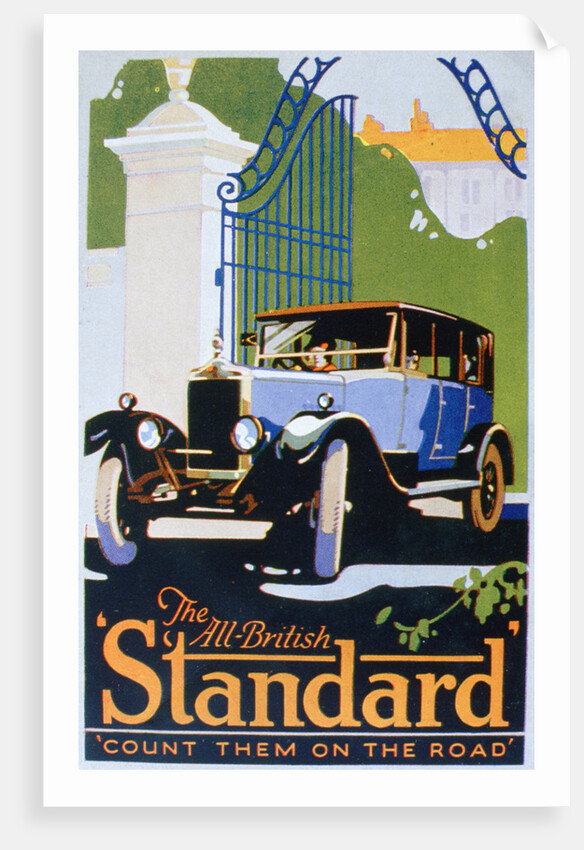 Advert for Standard motor cars by Anonymous