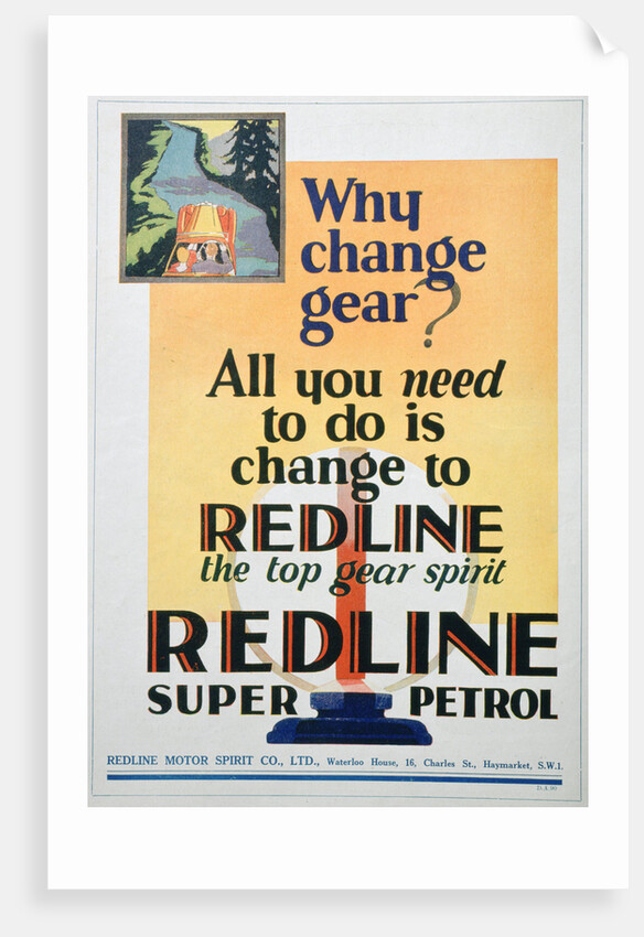 Red Line petrol advert by Anonymous