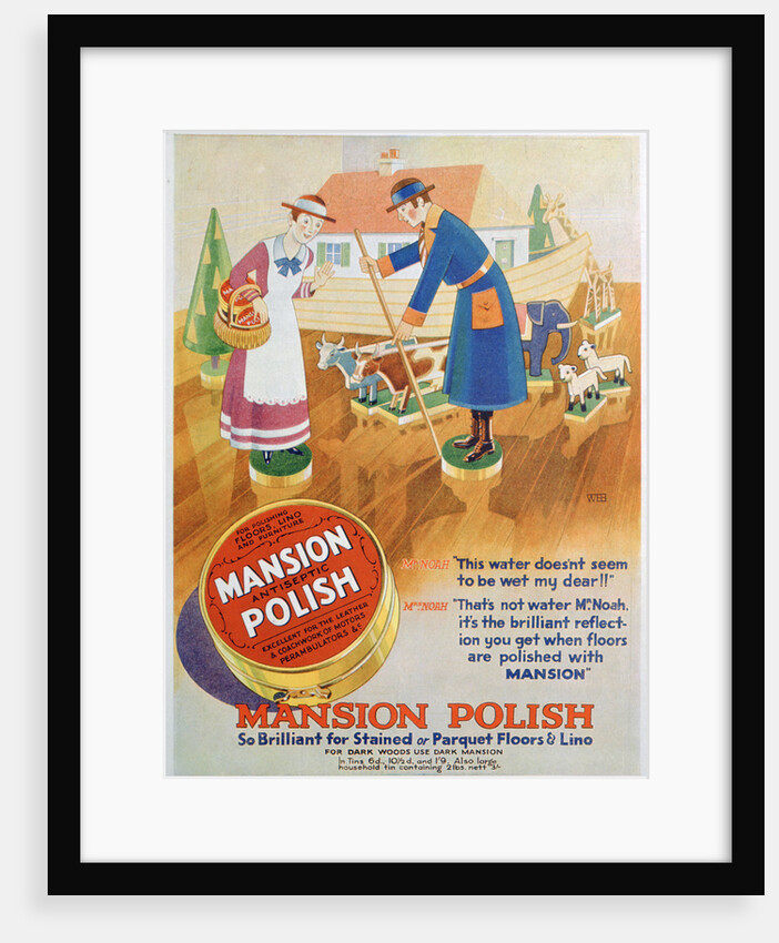 Advert for Mansion antiseptic floor polish by Anonymous