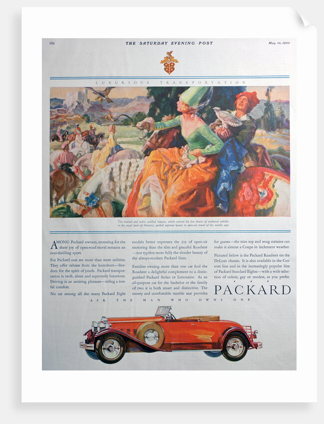 Packard car advert by Anonymous