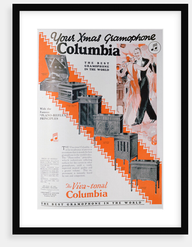 Christmas advert for Columbia Gramophones by Anonymous