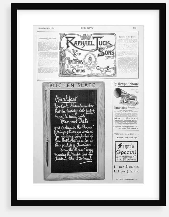 Advertising page from the King magazine by Anonymous