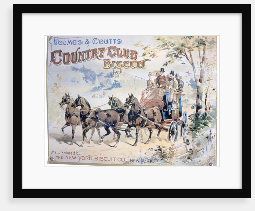 Advert for Holmes and Coutts Country Club Biscuits by Anonymous