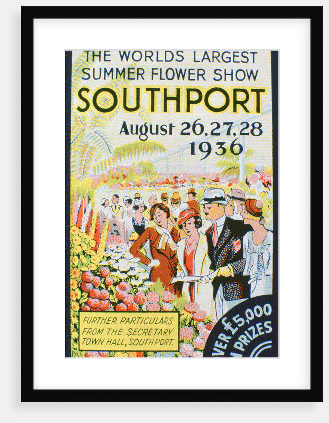 Advert for the Southport Flower Show, Lancashire by Anonymous