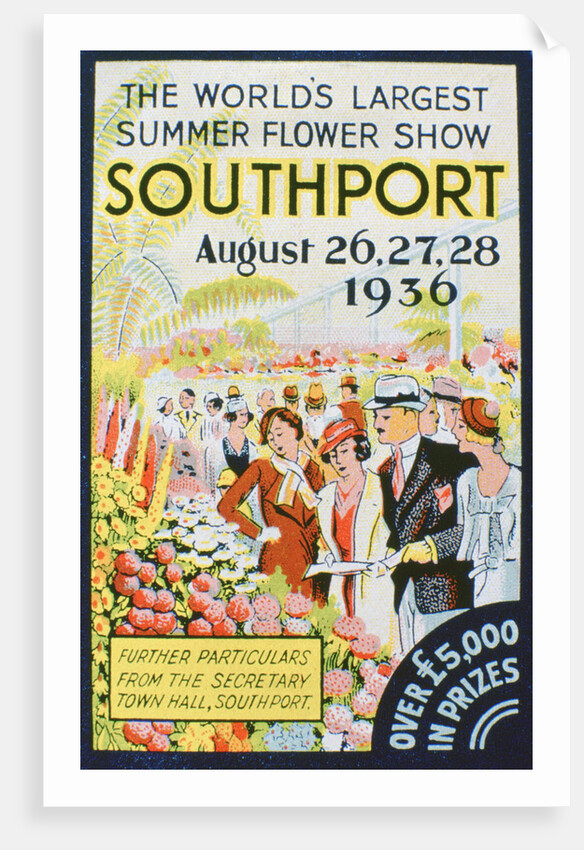 Advert for the Southport Flower Show, Lancashire by Anonymous