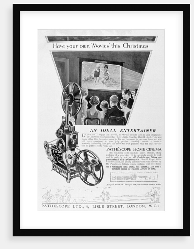 Advert for the Pathescope Home Cinema by Anonymous