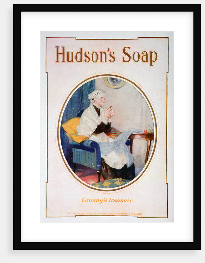 'Granny's Treasure', Hudson's soap advert by Anonymous