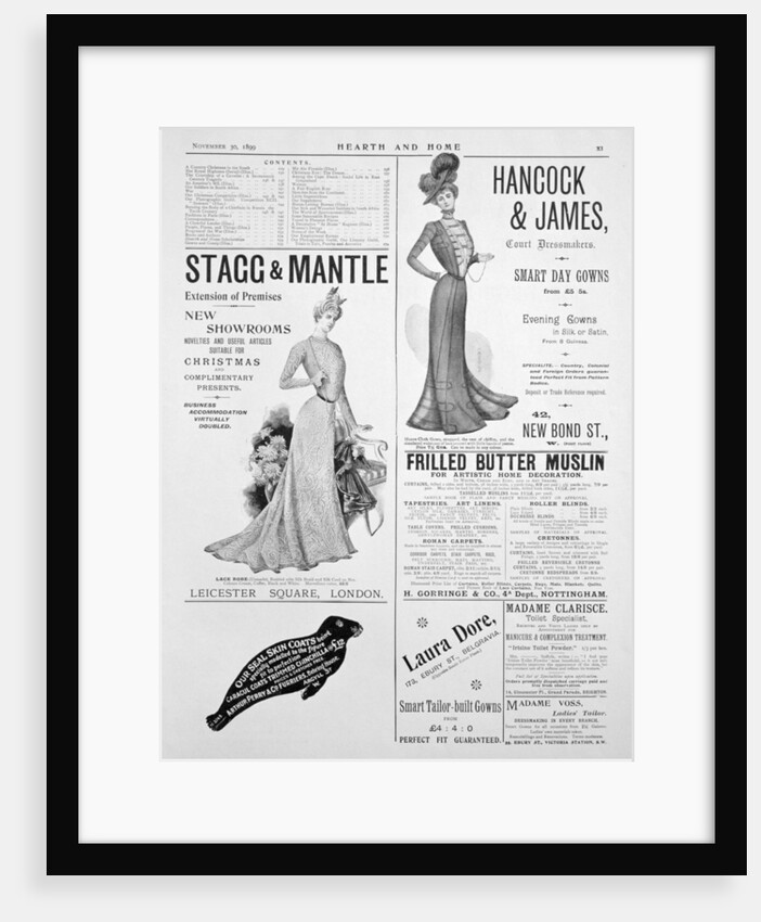 An advertising page in Hearth and Home by Anonymous