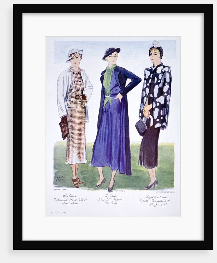 Fashion illustration by Anonymous