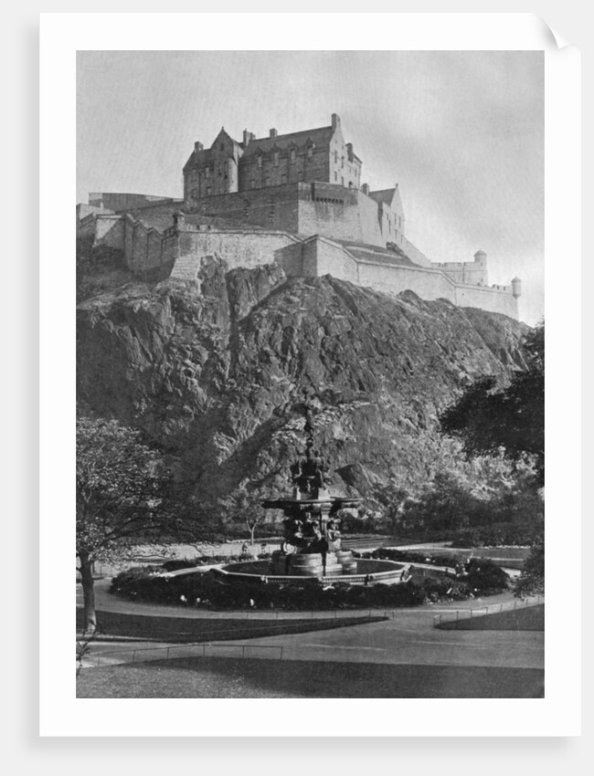 The Castle and Ross Fountain, Edinburgh by Alfred Hind Robinson