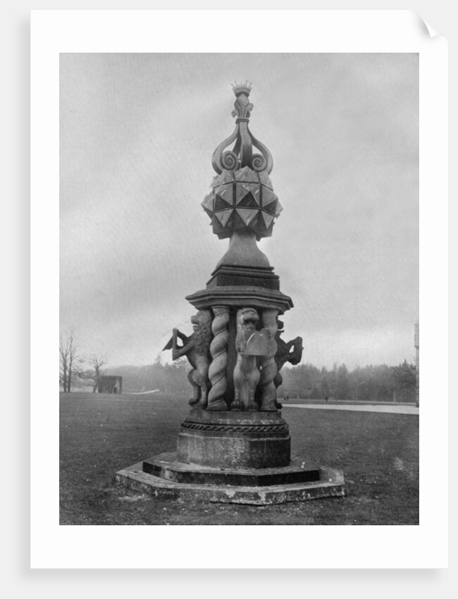 The sundial, Glamis Castle by Valentine & Sons