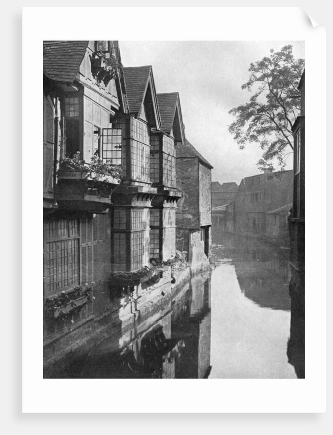 The Weavers' House by the River Stour, Canterbury, Kent by HS Newcombe