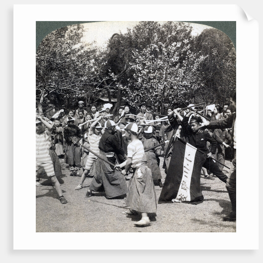 The warlike spirit of the Japanese youth, Tokyo, Japan by Underwood & Underwood